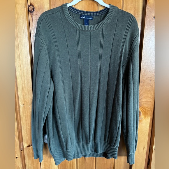 John Ashford Men’s Camo Green Long-Sleeve Sweater - Picture 2 of 6